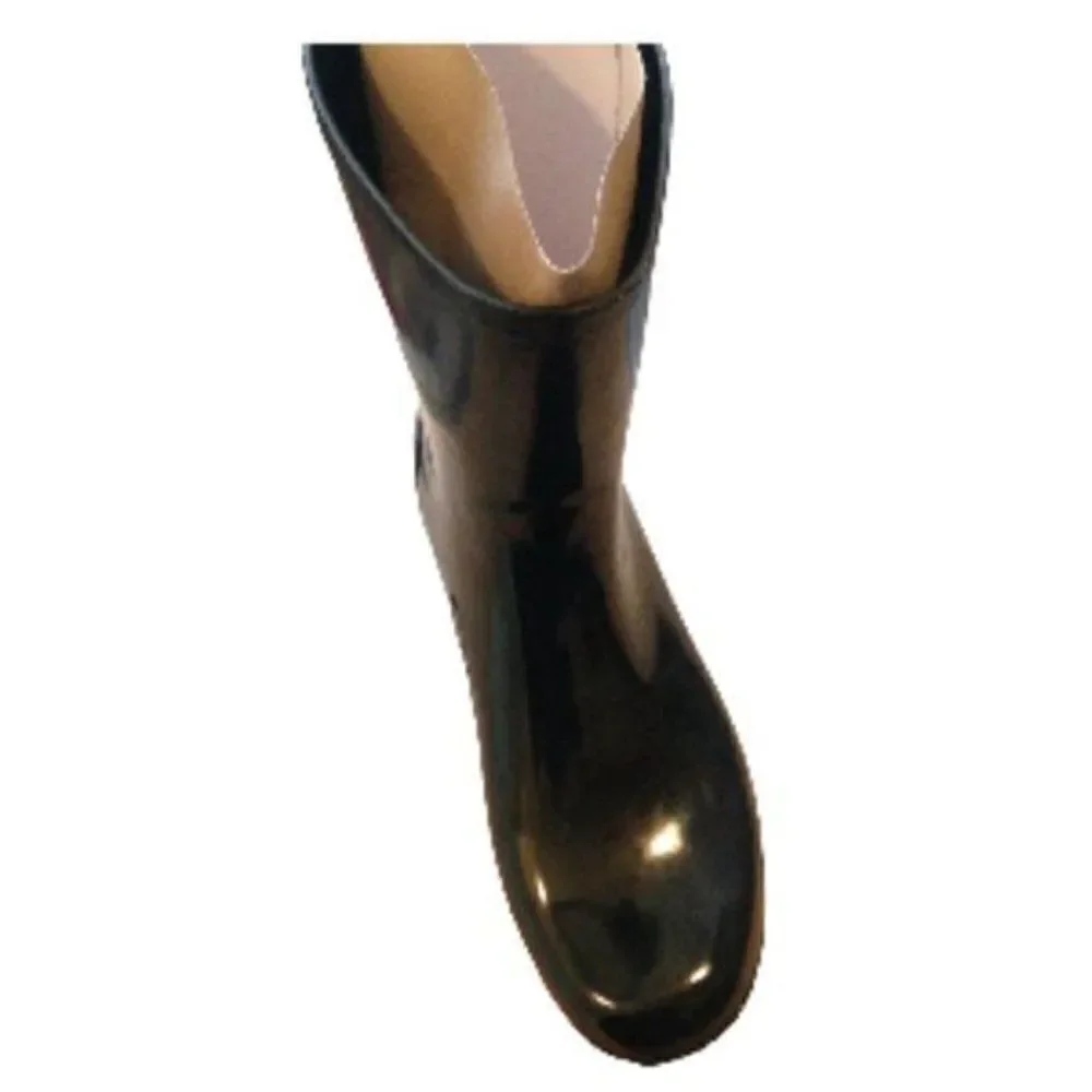 Chooka Women's Polished Waterproof Rain Boots Black 9 NWT